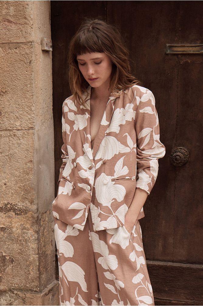 Molly Bracken Straight Blazer - Print.