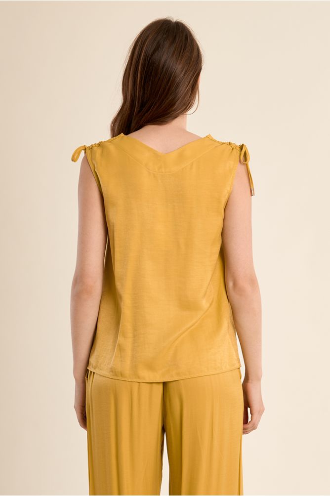 Molly Bracken Straight Flow Top - Gold