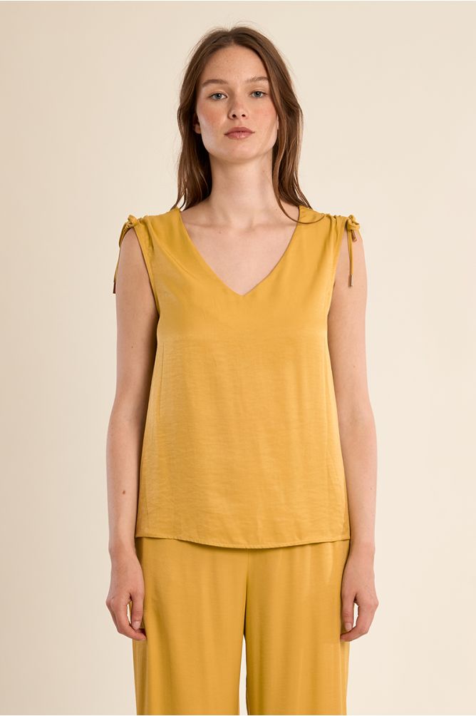 Molly Bracken Straight Flow Top - Gold