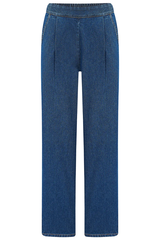 Sugarhill Calista Trousers Deep Blue Denim