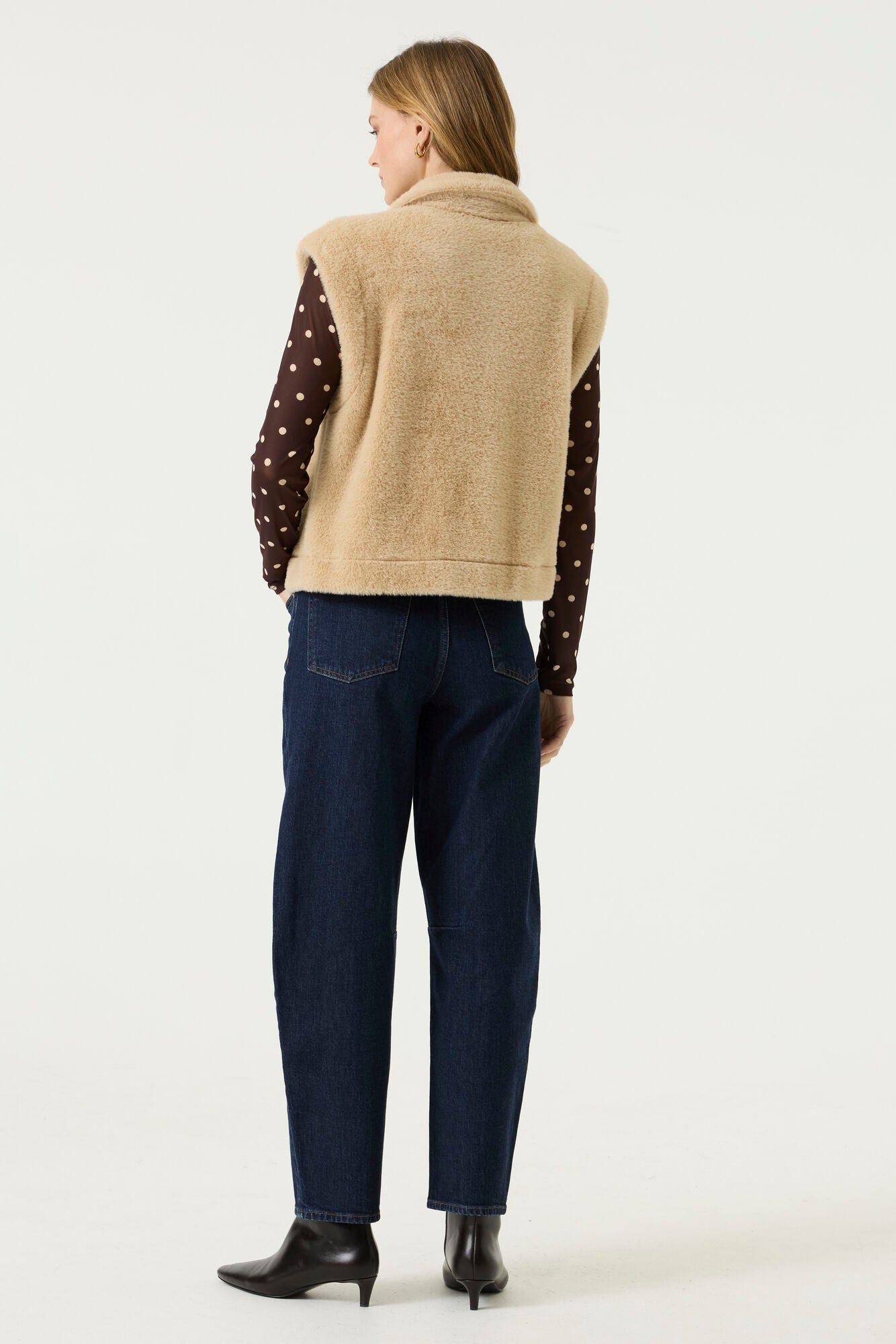 Garcia Sleeveless Faux Fur - Camel