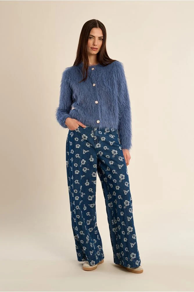Molly Bracken Cardigan - Denim Blue.