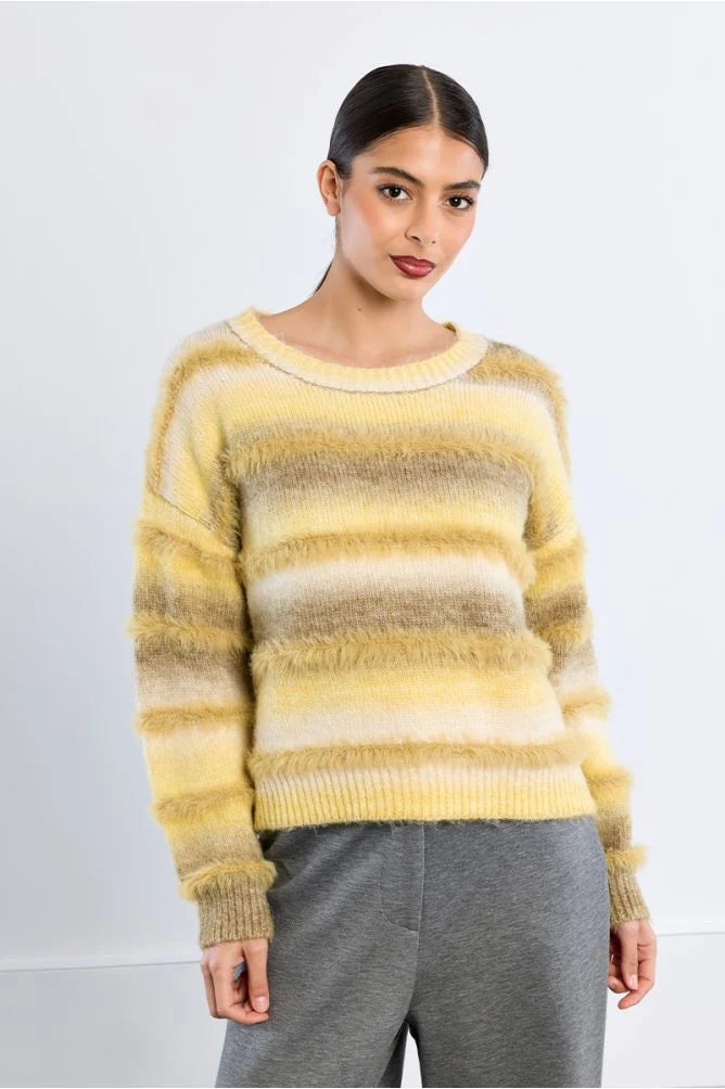 Molly Bracken GTie Dye Jumper - Green Mix.