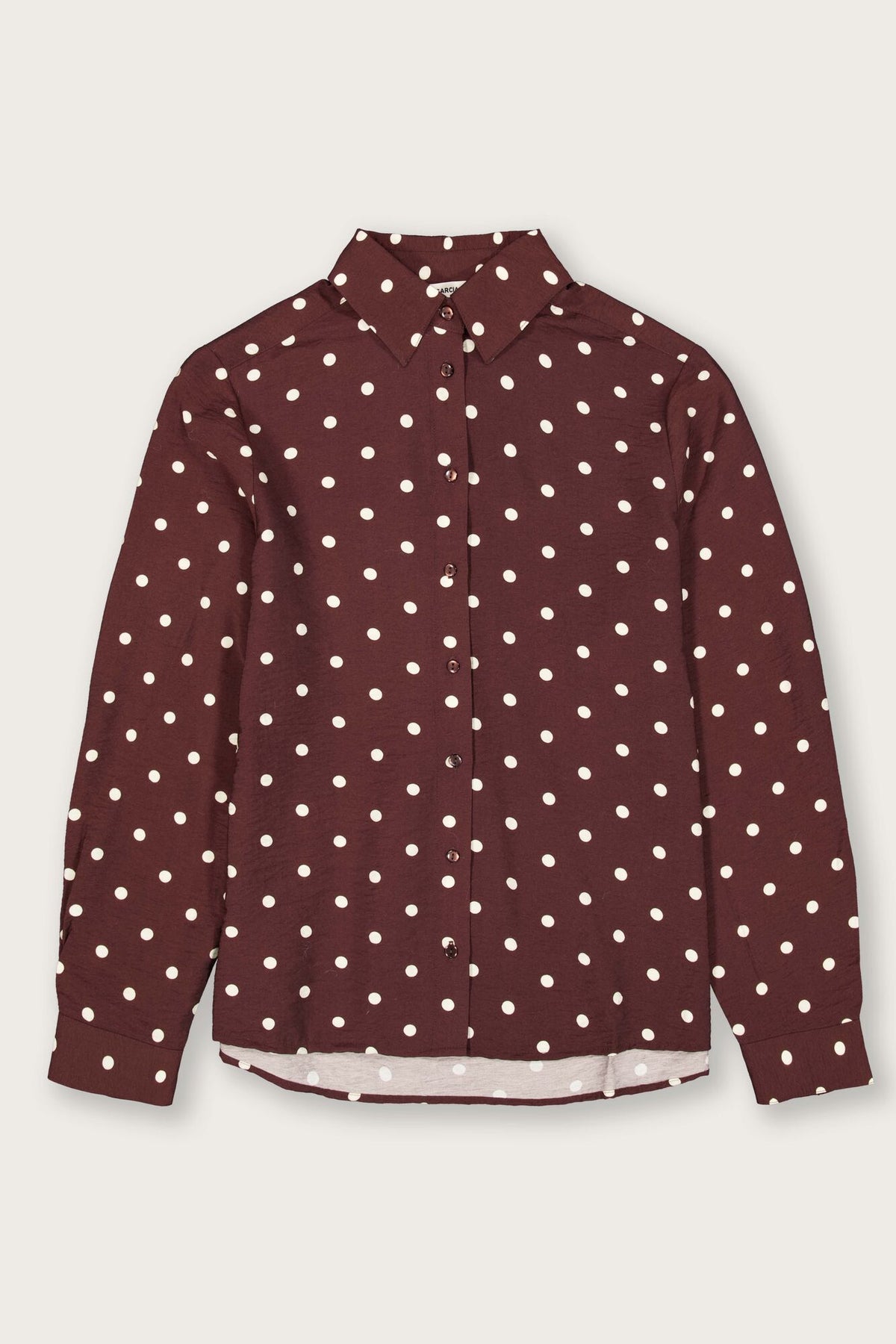 Garcia Blouse - Brown & Cream Spot.