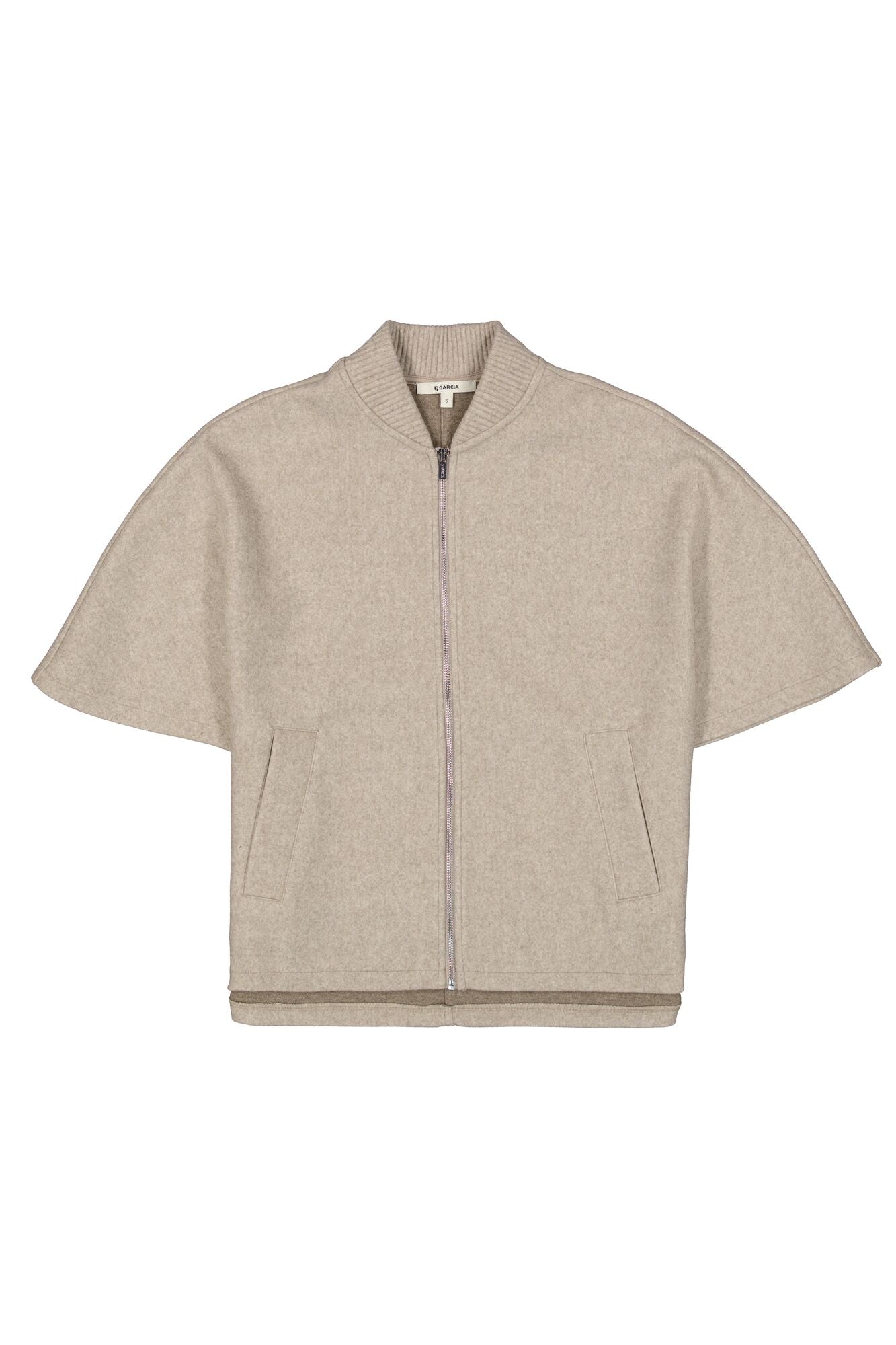 Garcia Cape Jacket - Beige Melange.