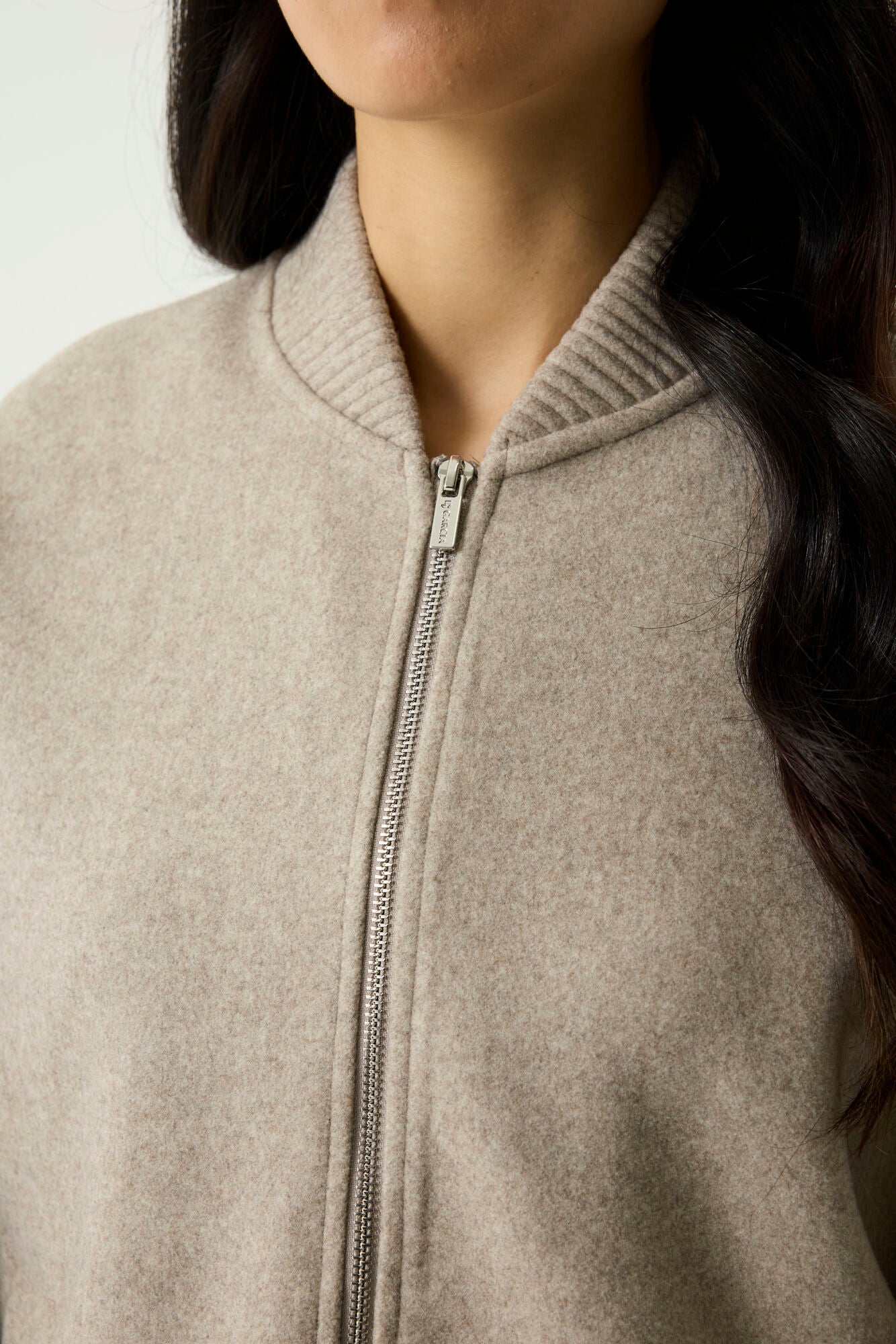 Garcia Cape Jacket - Beige Melange.
