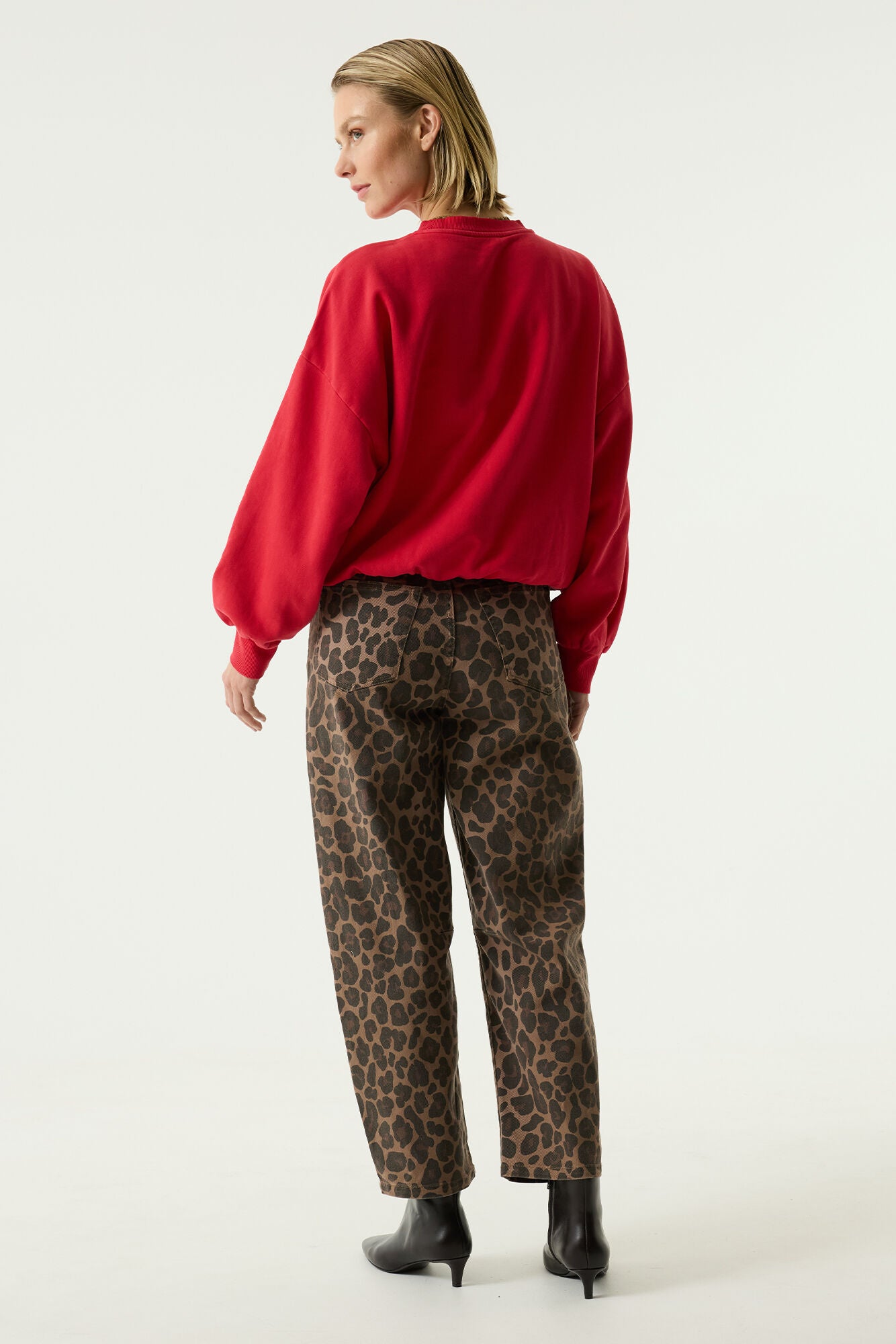 Garcia Barrel Trousers - Leopard