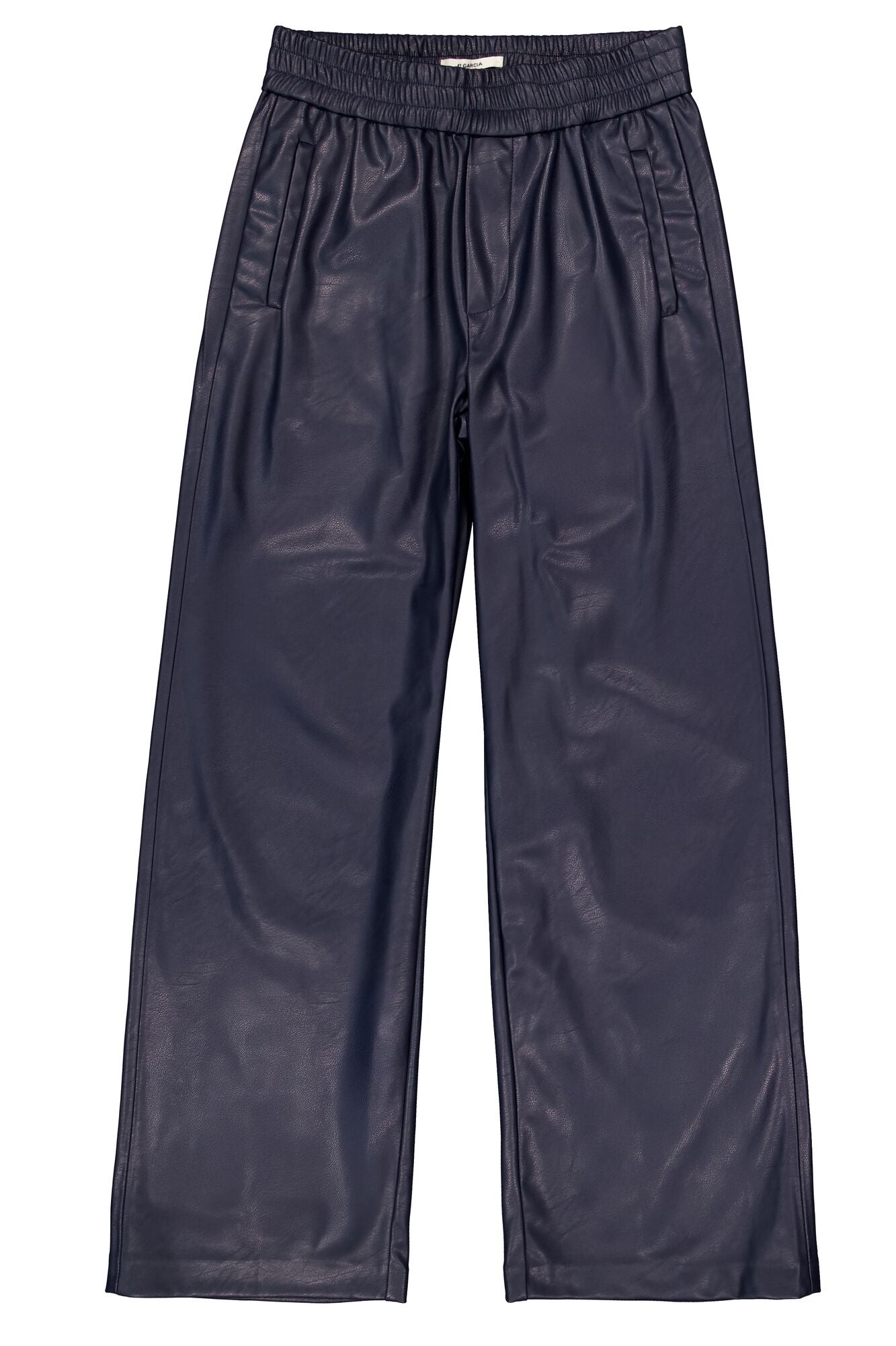 Garcia PU Wide Leg Trousers - Sapphire Mist
