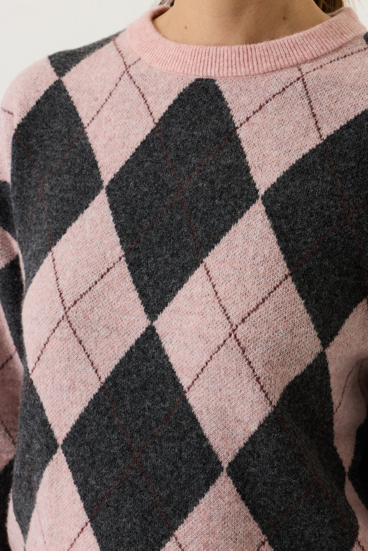 Garcia Diamond Jumper - Pink Mix