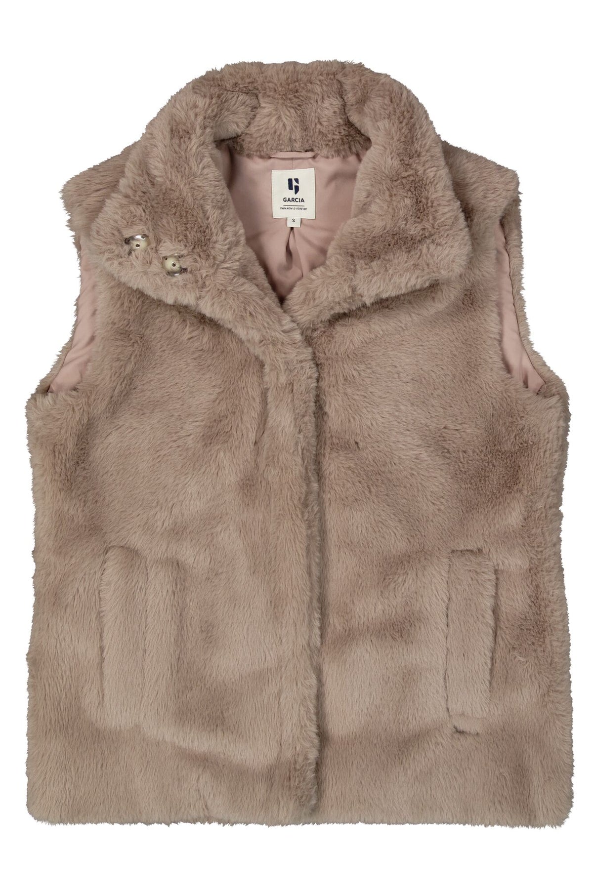 Garcia Sleeveless Faux Fur - Mocha.