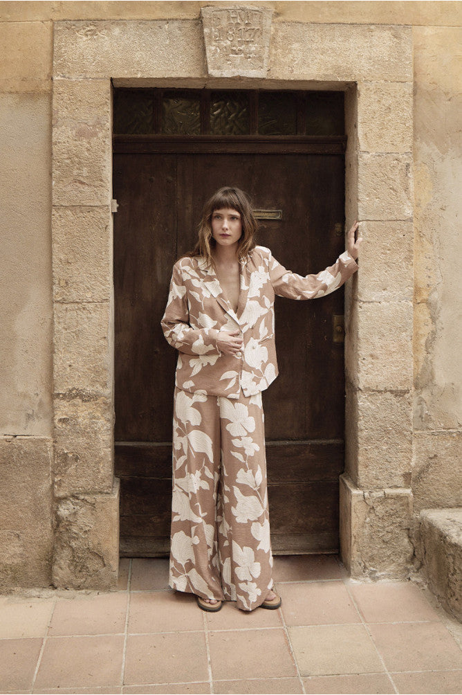 Molly Bracken Wide Leg Trouser - Printed.