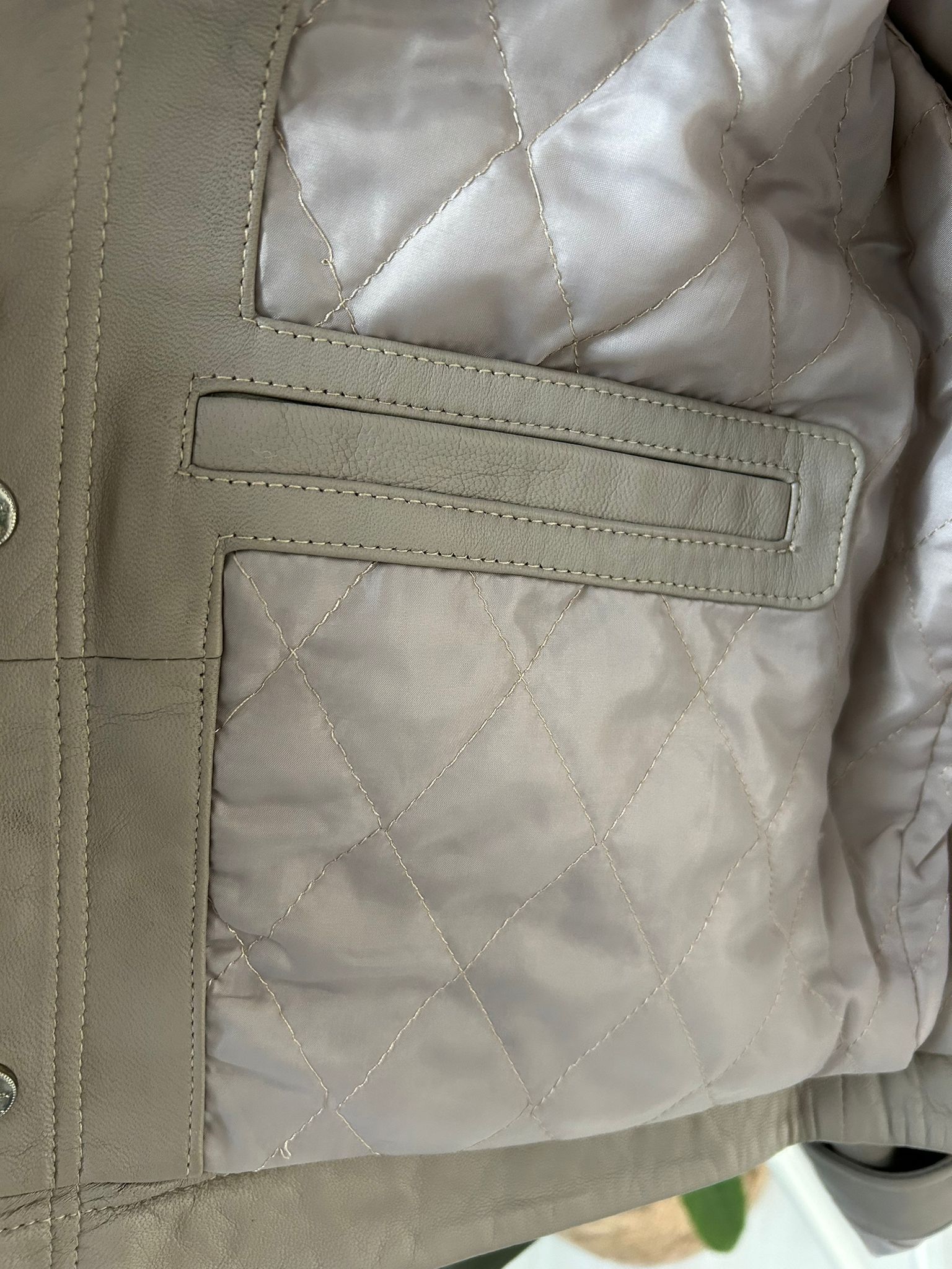 Bolongaro Trevor Leather Worker Jacket-Cashmere