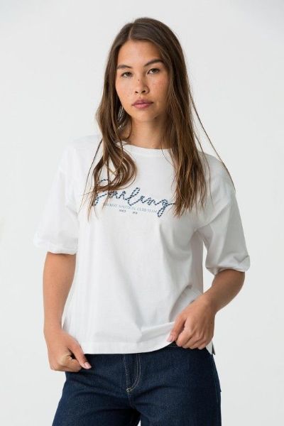 Tiffosi Yatty T/Shirt with detail - White