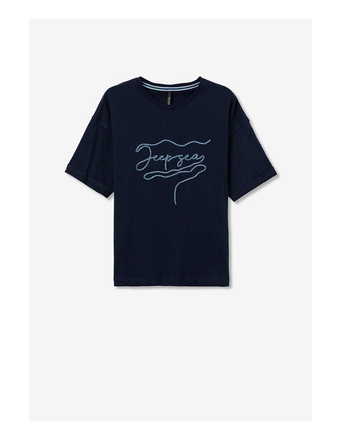 Tiffosi Yatty T/Shirt with detail - Navy