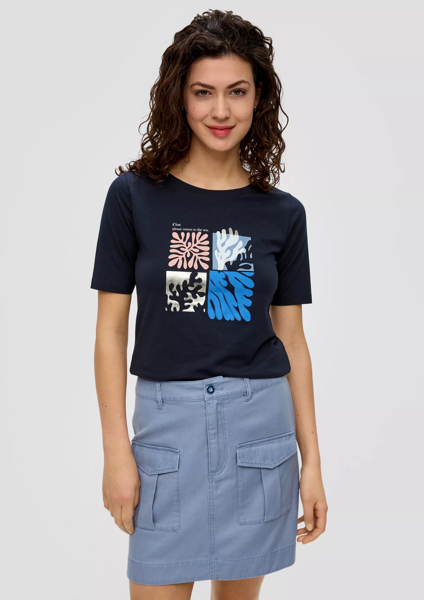 S.Oliver T-Shirt-Navy