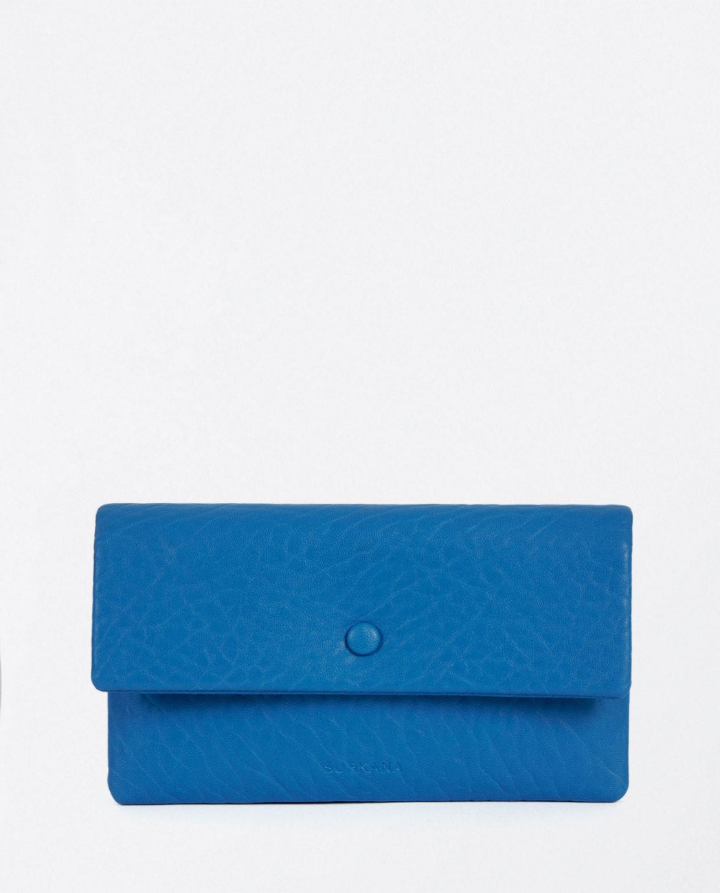 Surkana Soft coin purse with flap/card holder-Blue