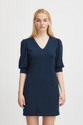 ICHI IHKATE PRINT Dress - Navy