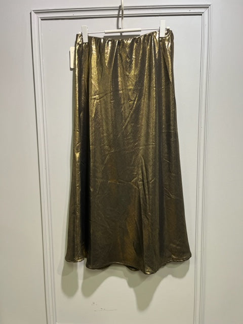 Kyla Gold Skirt cut on the Bias No Waistband