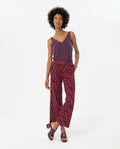 Surkana Long trousers with belt-Maroon