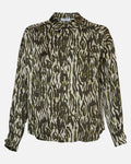 MSCHJoceline Irida Shirt AOP-BLK SAND ZEBRA