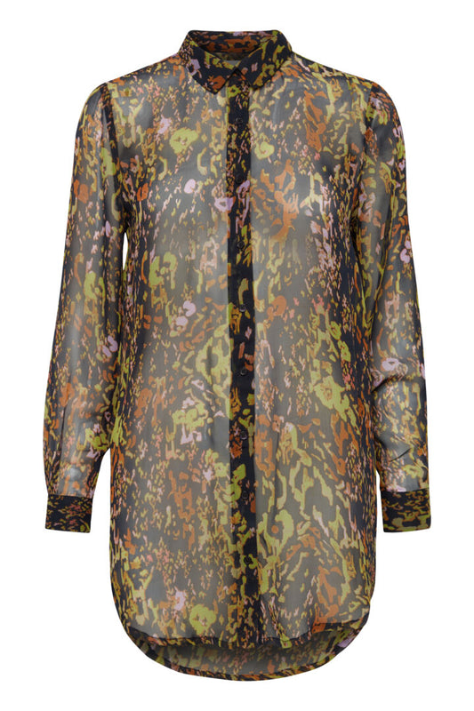 ICHI IHCHIFFY L/S Shirt-Total Eclipse